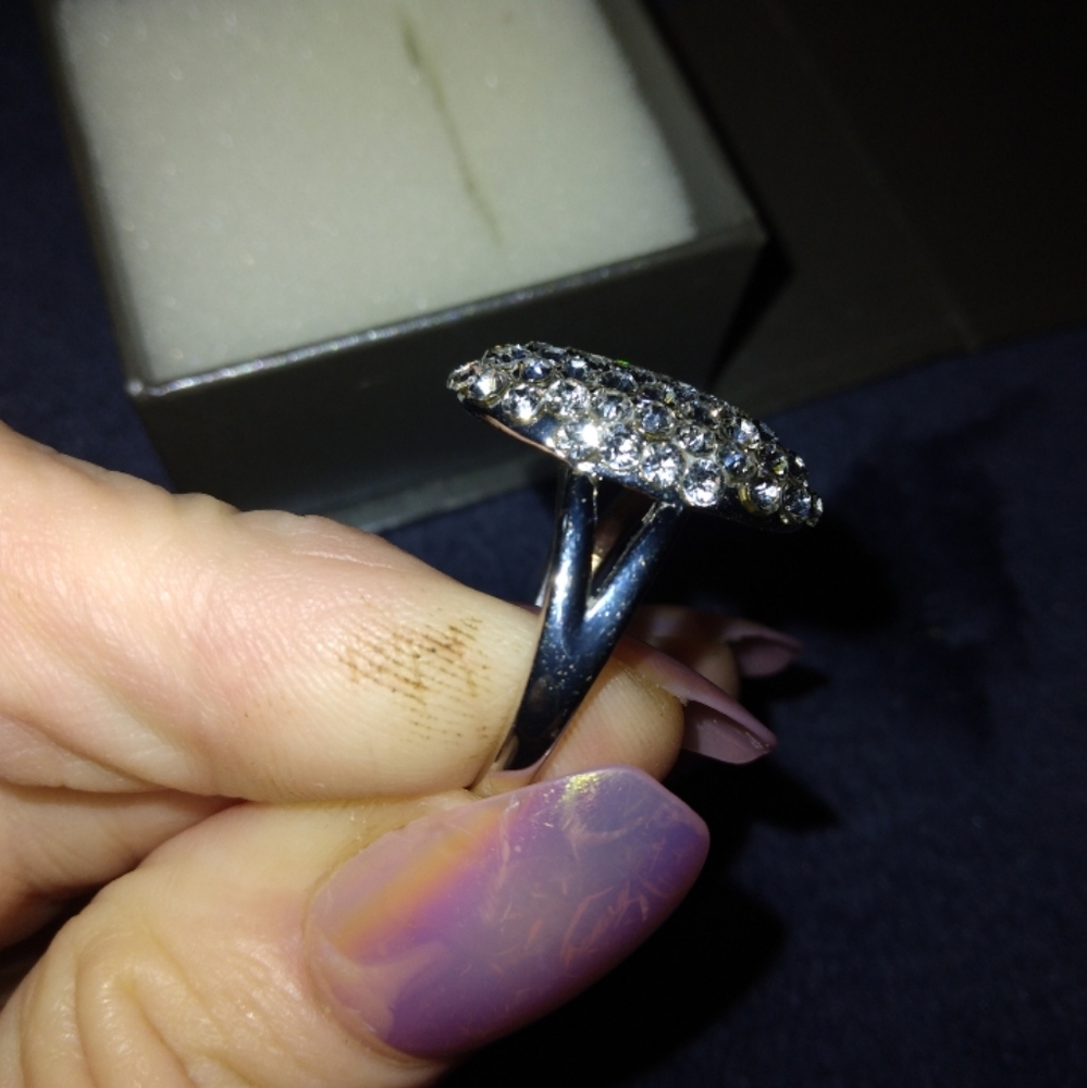 stamped sterling silver 925 beautiful size 8 ring